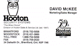 Hooton security systems - 50 years of local reliability     hooton.gif (8144 bytes)